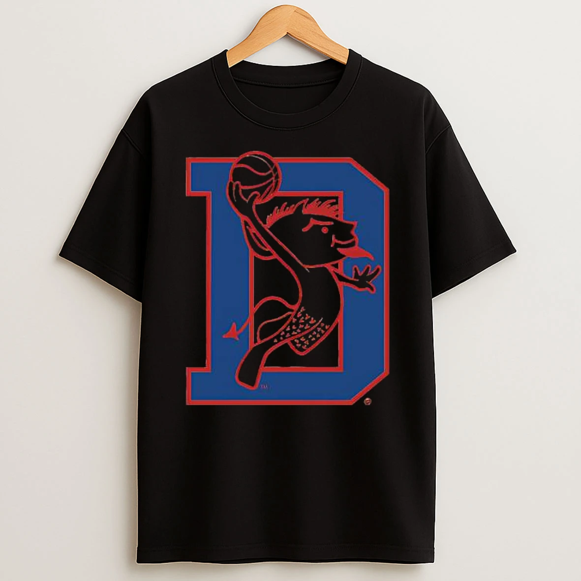 Depaul Blue Demons Basketball Retro Dunking Mascot Vintage T Shirt