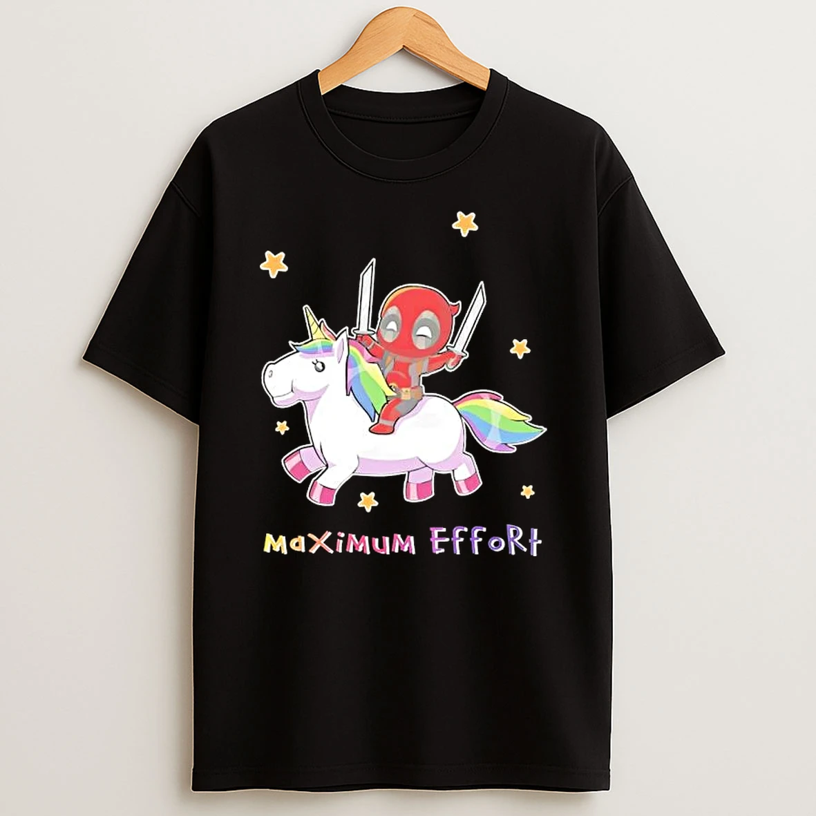 Deadpool Unicorn Maximum Effort T Shirt