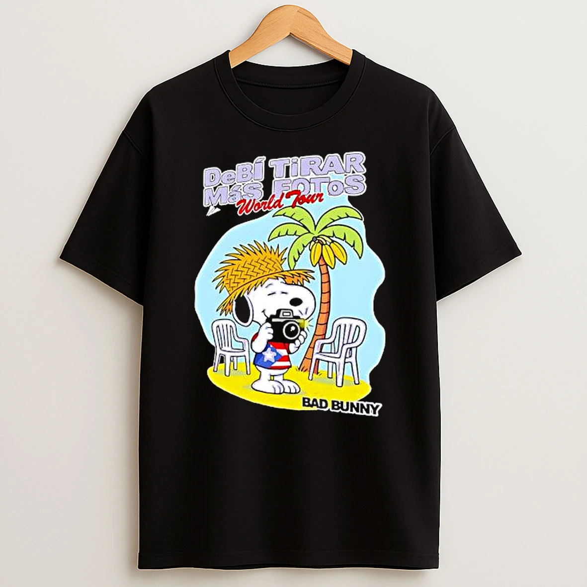 Debi Tirar Mas Fotos World Tour Snoopy Bad Bunny Island T Shirt