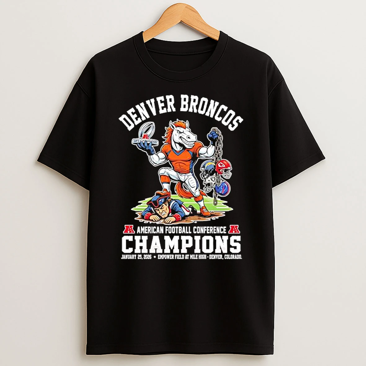 Denver Broncos Afc Champions At Empower Field At Mile High Graphic T Shirt