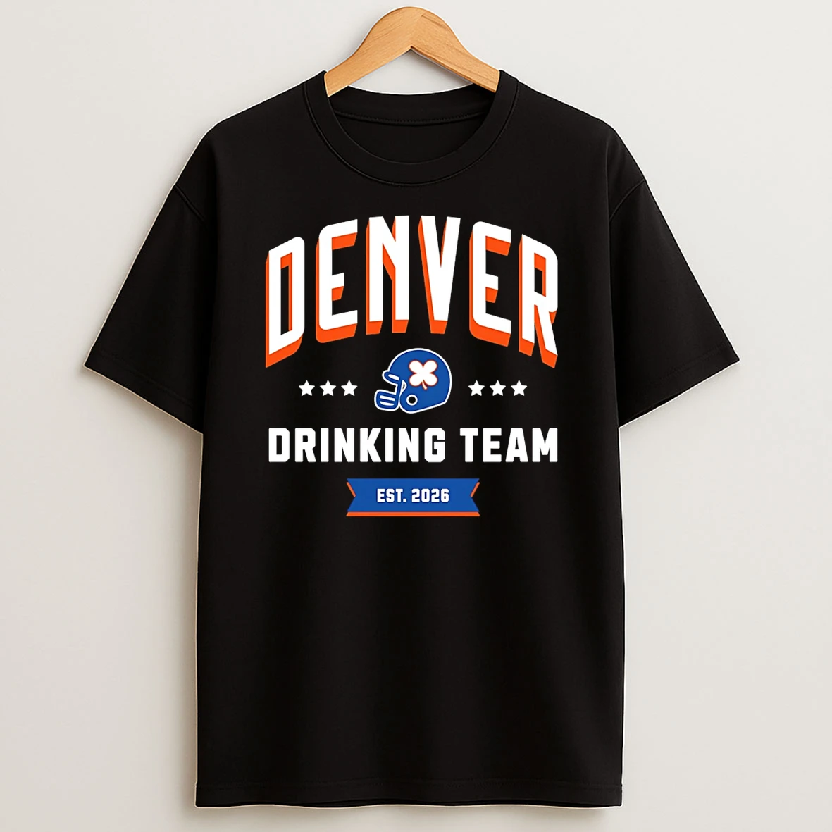 Denver Broncos Drinking Team St Patricks Day Est 2026 T Shirt
