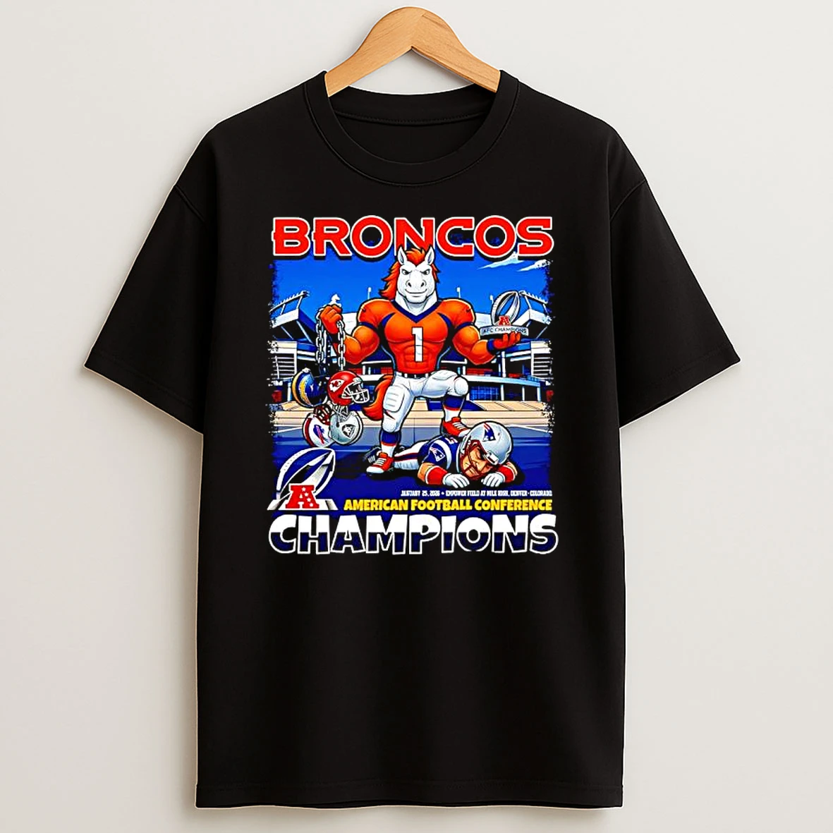 Denver Broncos Game Afc Champions Of Years T Shirt