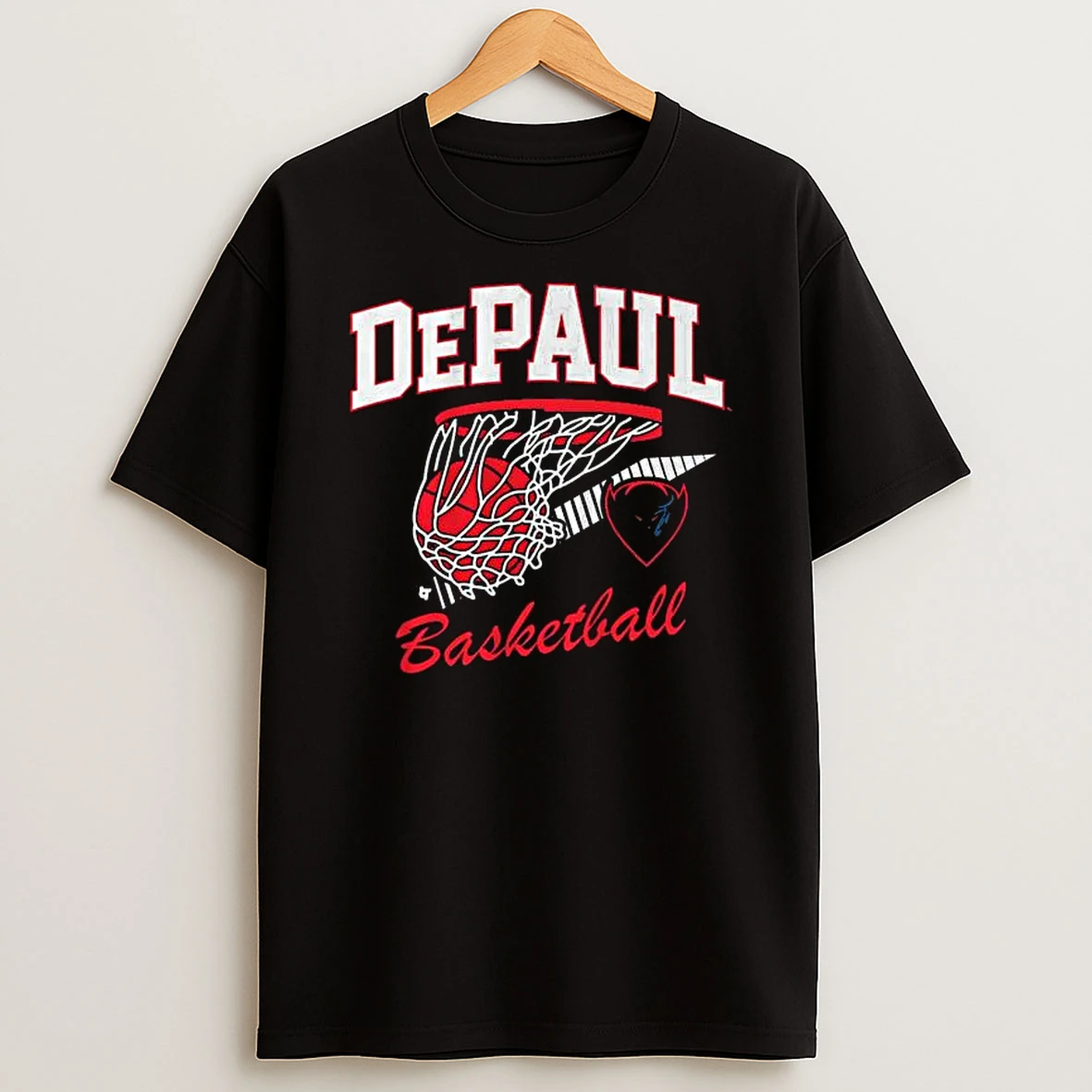 Depaul Blue Demons Throwback Basketball T Shirt