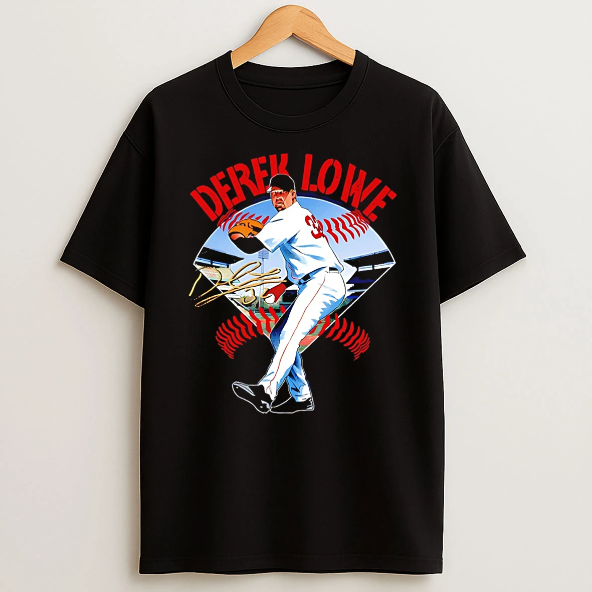 Derek Lowe Boston Red Sox Field Signature T Shirt