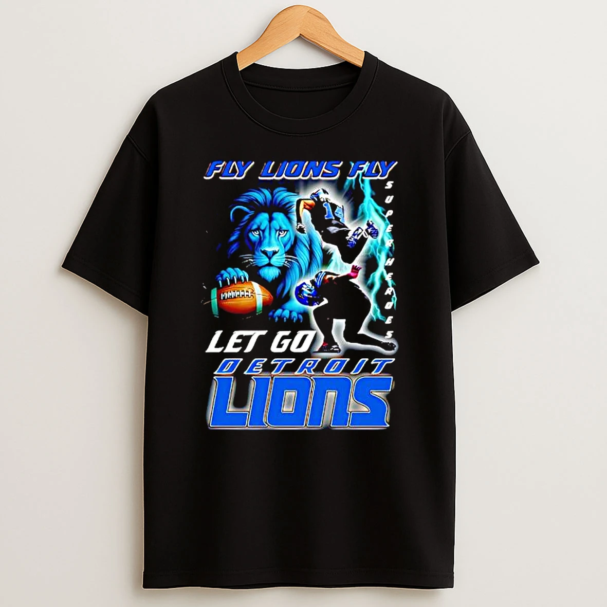 Detroit Lions Fly Lions Fly Let Go Jahmyr Gibbs And Amon Ra St Brown T Shirt