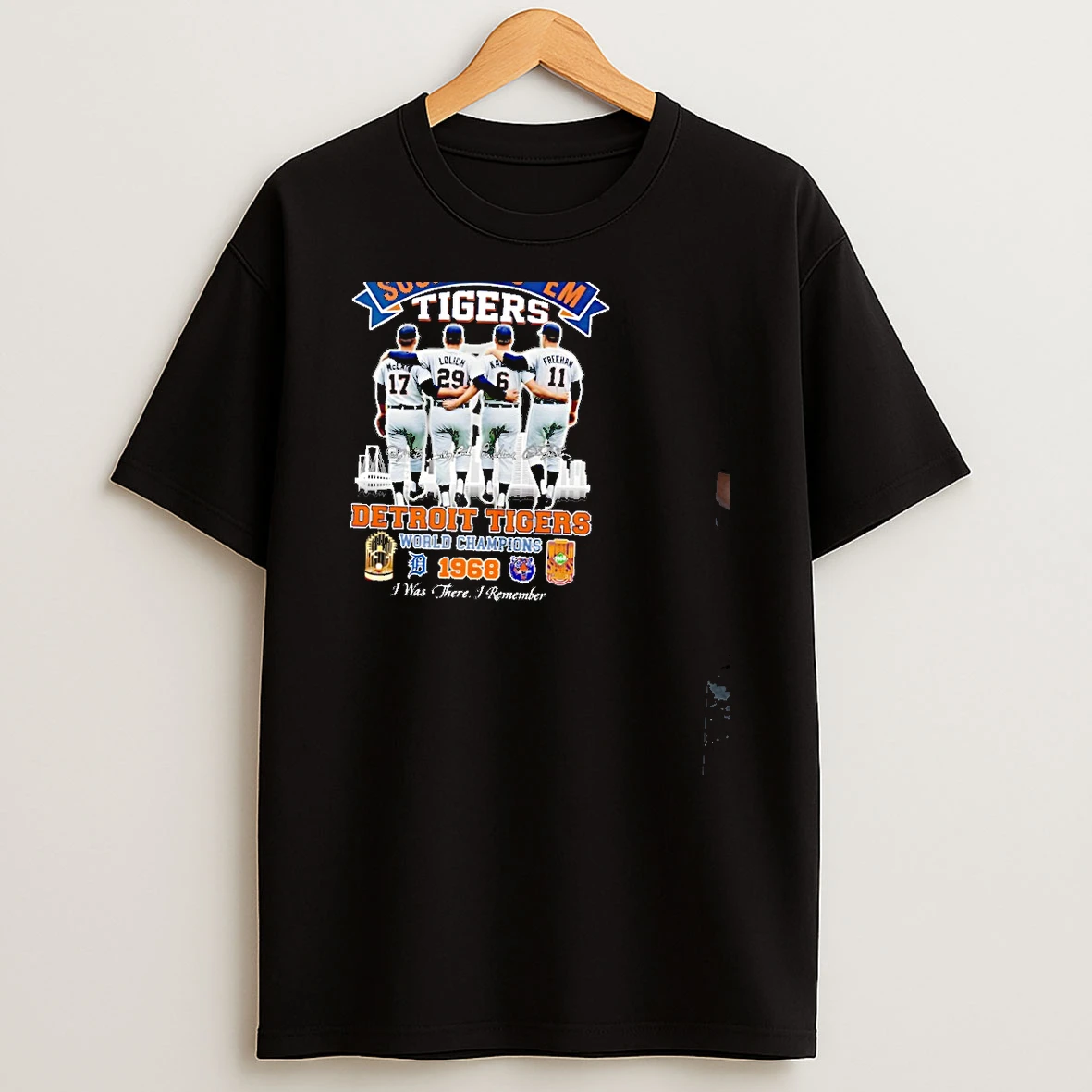 Detroit Tigers World Series Champions Sock It To Em Signature City Skyline T Shirt