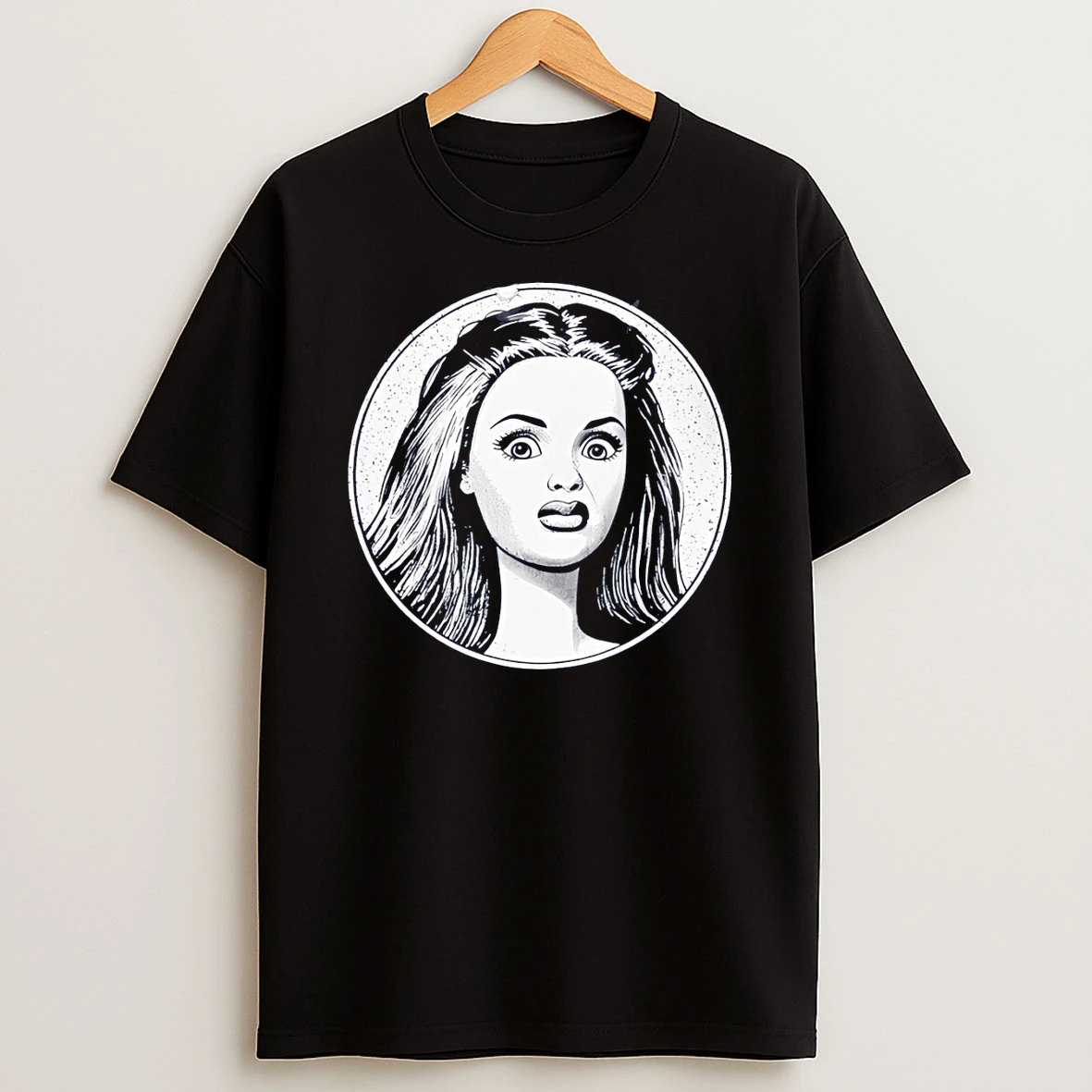 Disgusted Doll Face Cursed Image Graphic T Shirt