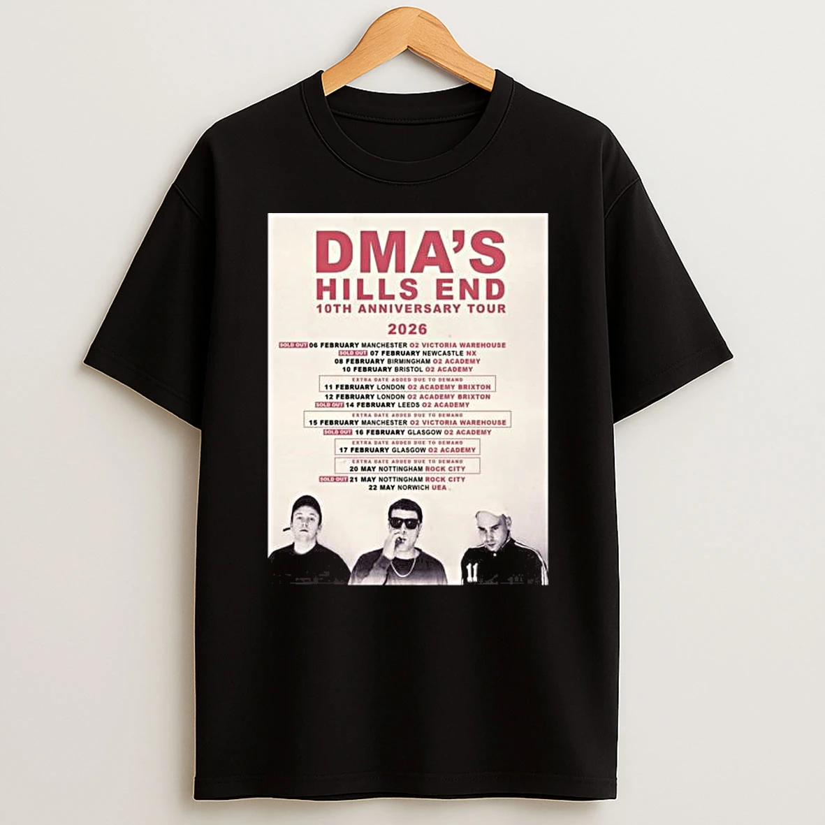 Dmas Hills End 10th Anniversary Tour 2026 T Shirt