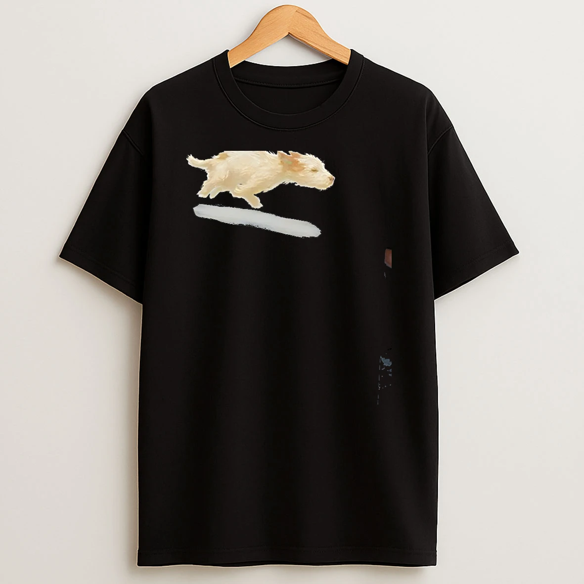 Dog Cute Running Art T Shirt