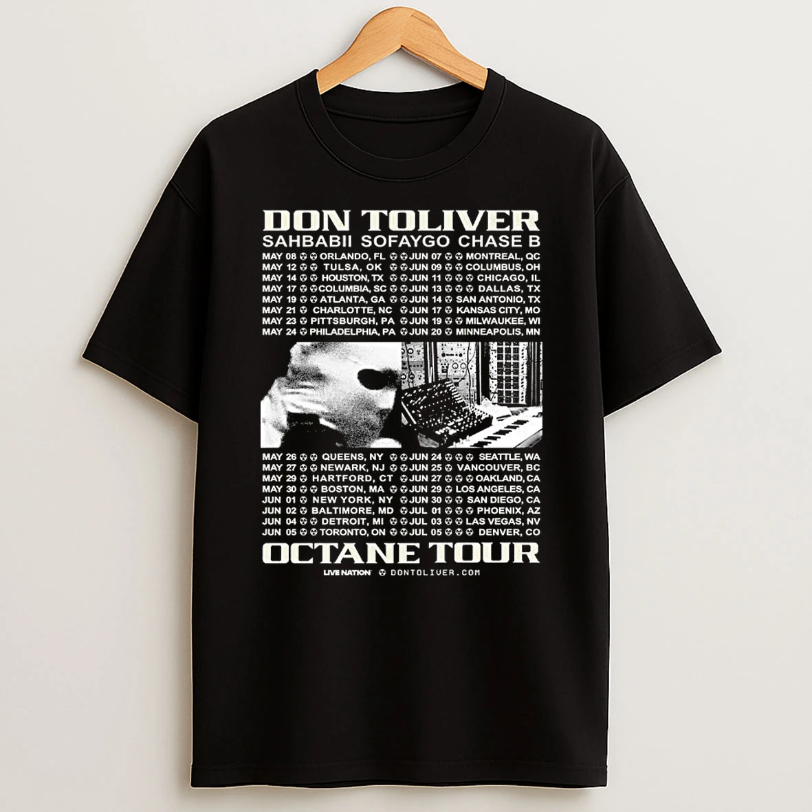 Don Toliver Octane Tour 2026 Schedule With Sahbabii Sofaygo And Chase B T Shirt