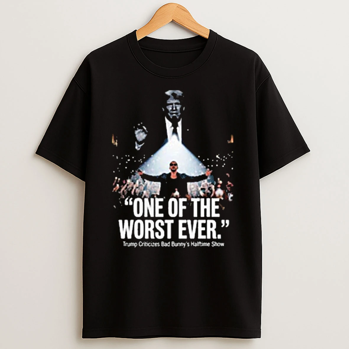Donald Trump Criticizes Bad Bunnys Super Bowl Lx 2026 Halftime Show One Of The Worst Ever T Shirt