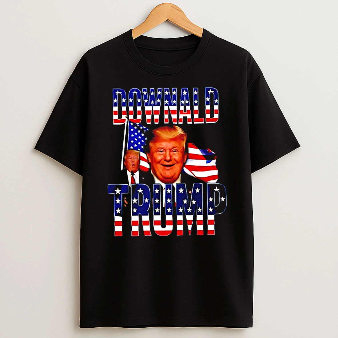 Downald Trump Down Syndrome American Flag Meme T Shirt