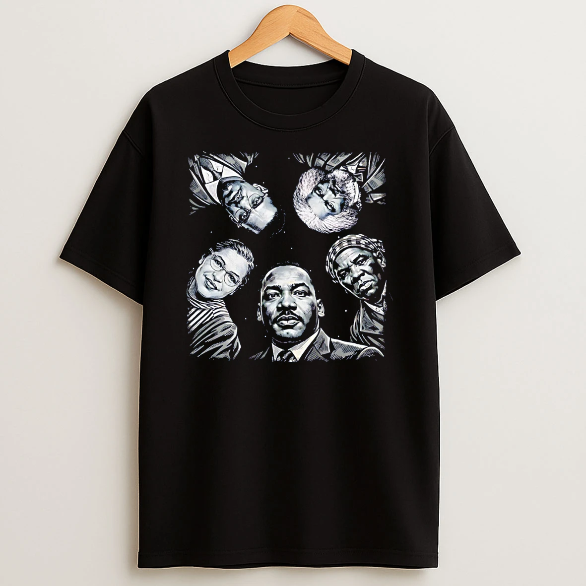 Dr Martin Luther King Black History Month Leaders African American Vintage T Shirt