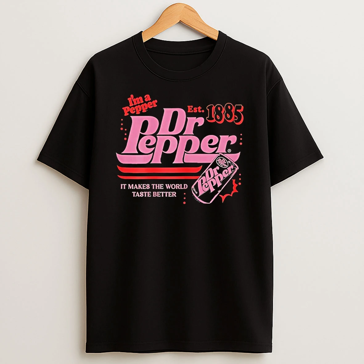 Dr Pepper Retro Pop Makes The World Taste Better T Shirt