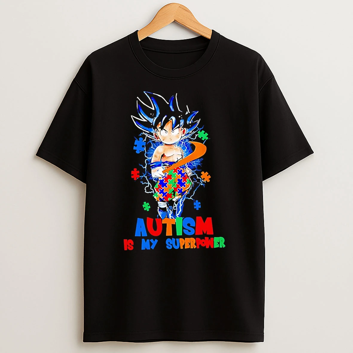 Dragon Ball Son Goku Autism Is My Superpower T Shirt
