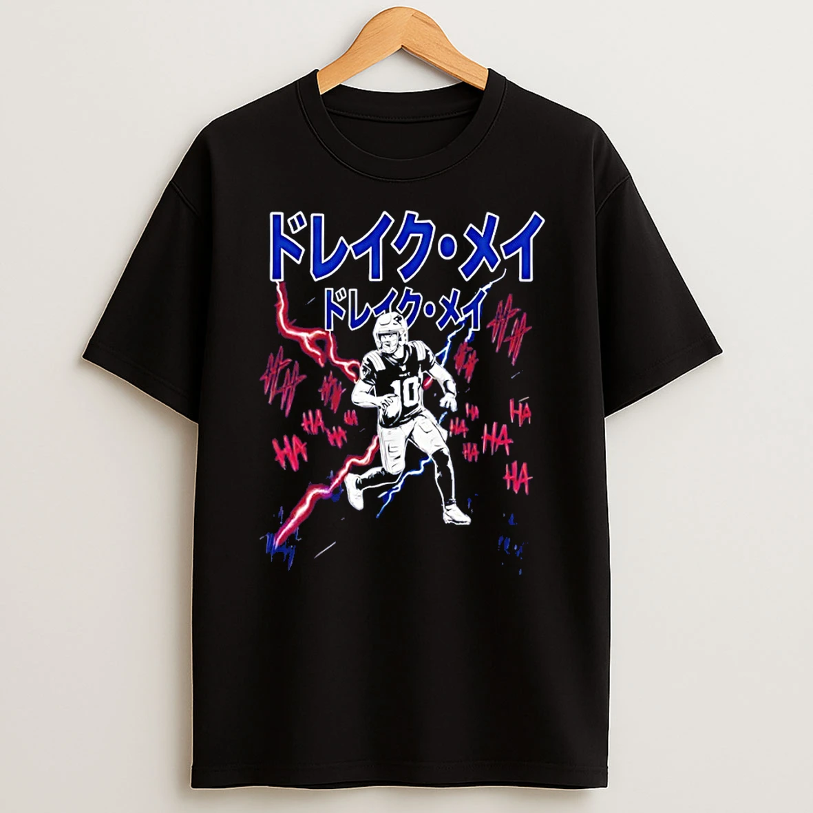 Drake Maye Anime Edition New England Patriots Football T Shirt