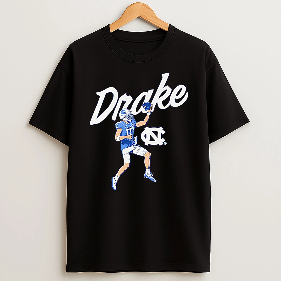 Drake Maye Finger Roll Pro Unc Football T Shirt