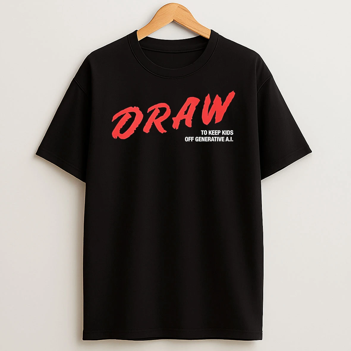 Draw To Keep Kids Off Generative Ai T Shirt
