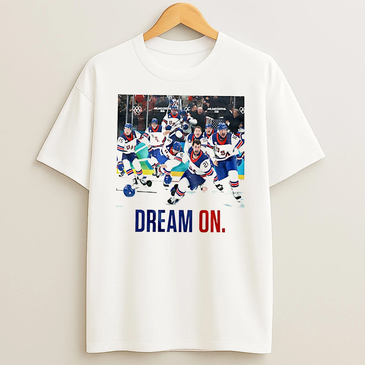 Dream On Usa Hockey Champs T Shirt