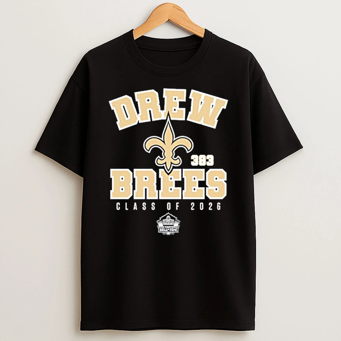 Drew Brees Saints Class Of 2026 Enshrinee T Shirt