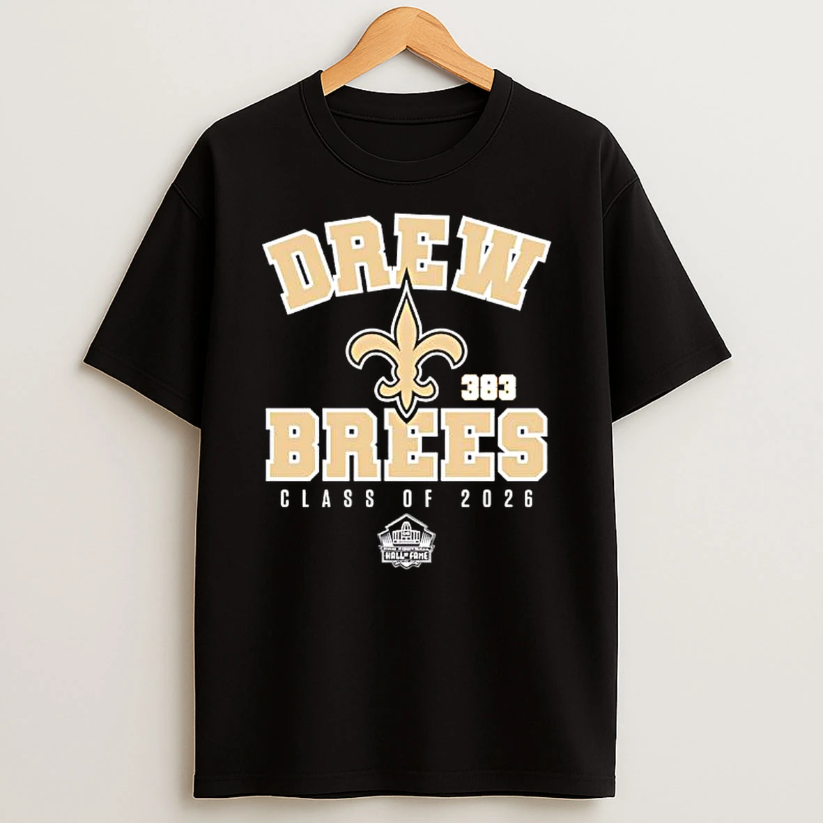 Drew Brees Saints Class Of 2026 Enshrinee Logo T Shirt