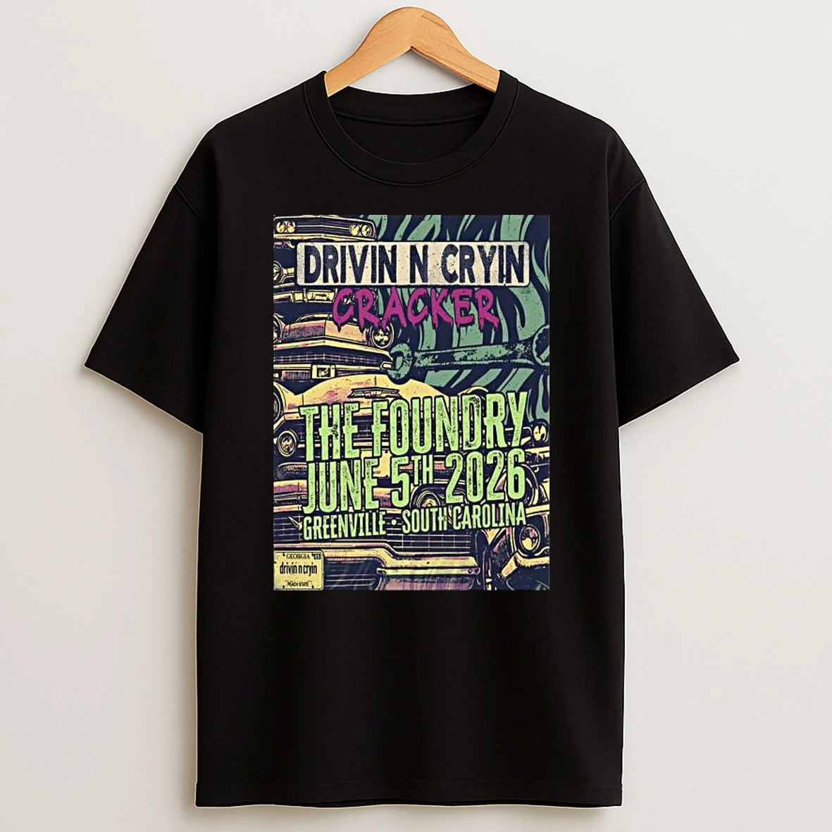 Drivin N Cryin June 5th 2026 The Foundry In Greenville Sc T Shirt