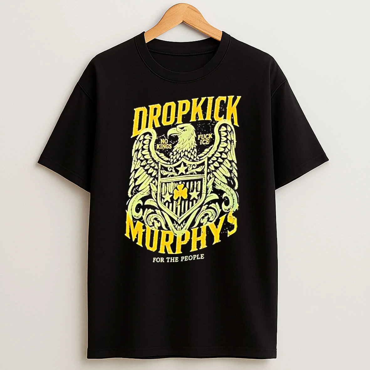 Dropkick Murphys No Kings Fuck Ice Claddagh For The People Eagle T Shirt