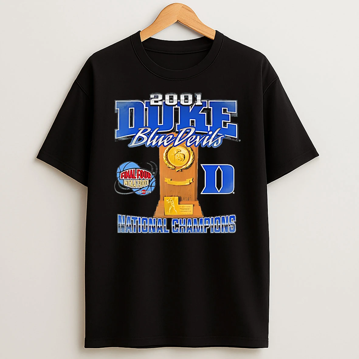 Duke Blue Devils 2001 Mens Basketball National Champions Vintage T Shirt