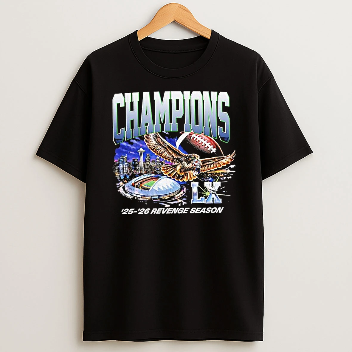 Eagles Champions 25 26 Revenge Season Graphic T Shirt