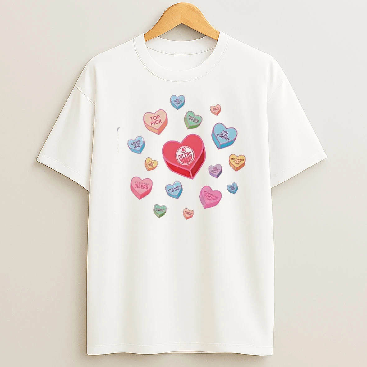 Edmonton Oilers Sweet Talk Valentines Day T Shirt