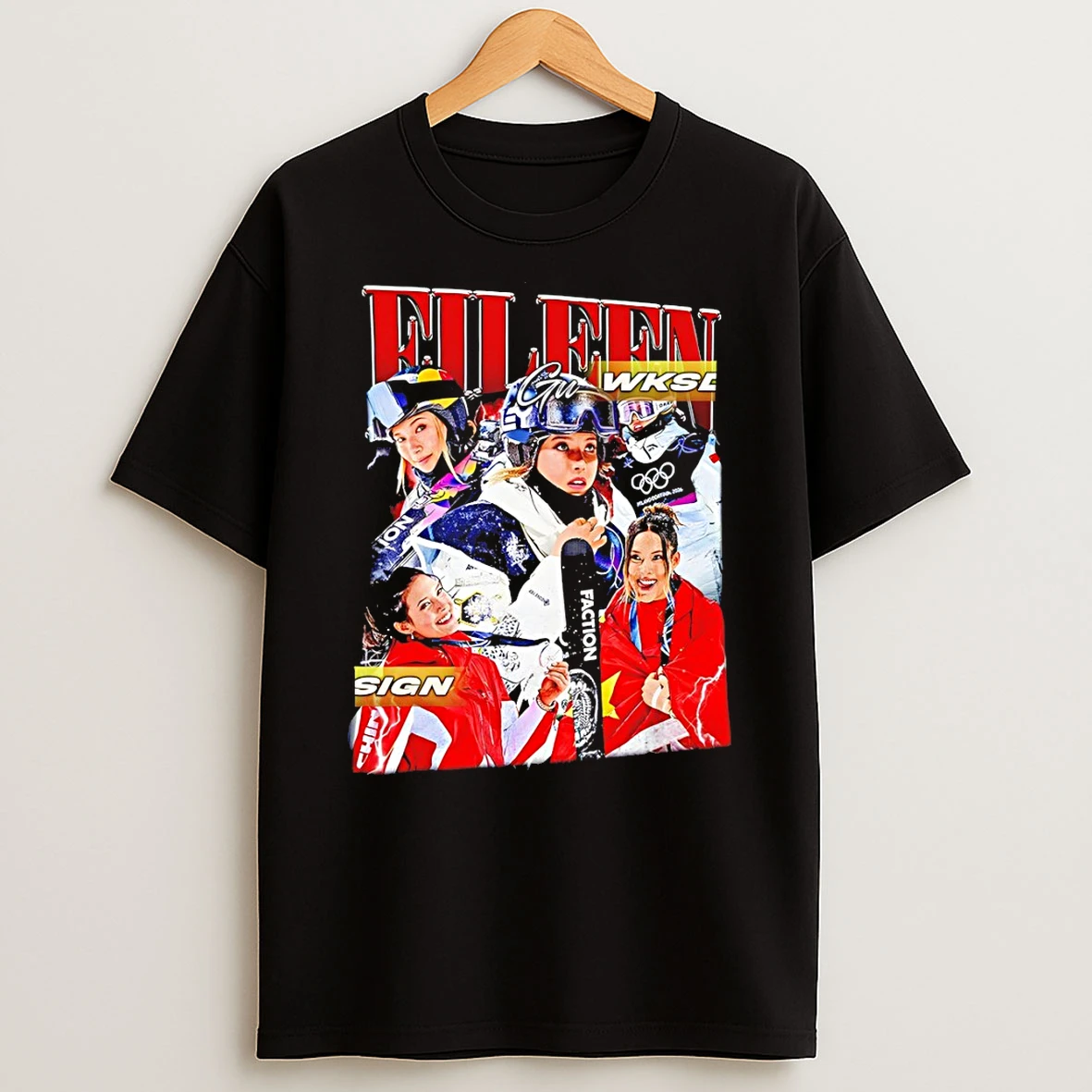 Eileen Gu Freestyle Skier Olympic 2026 Graphic T Shirt