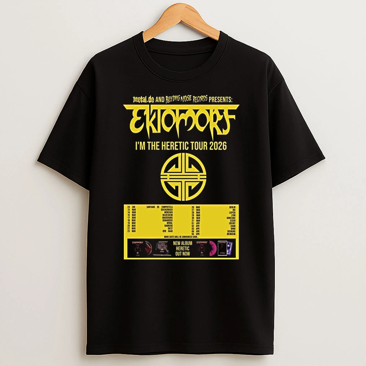 Ektomorf Im The Heretic Tour 2026 T Shirt