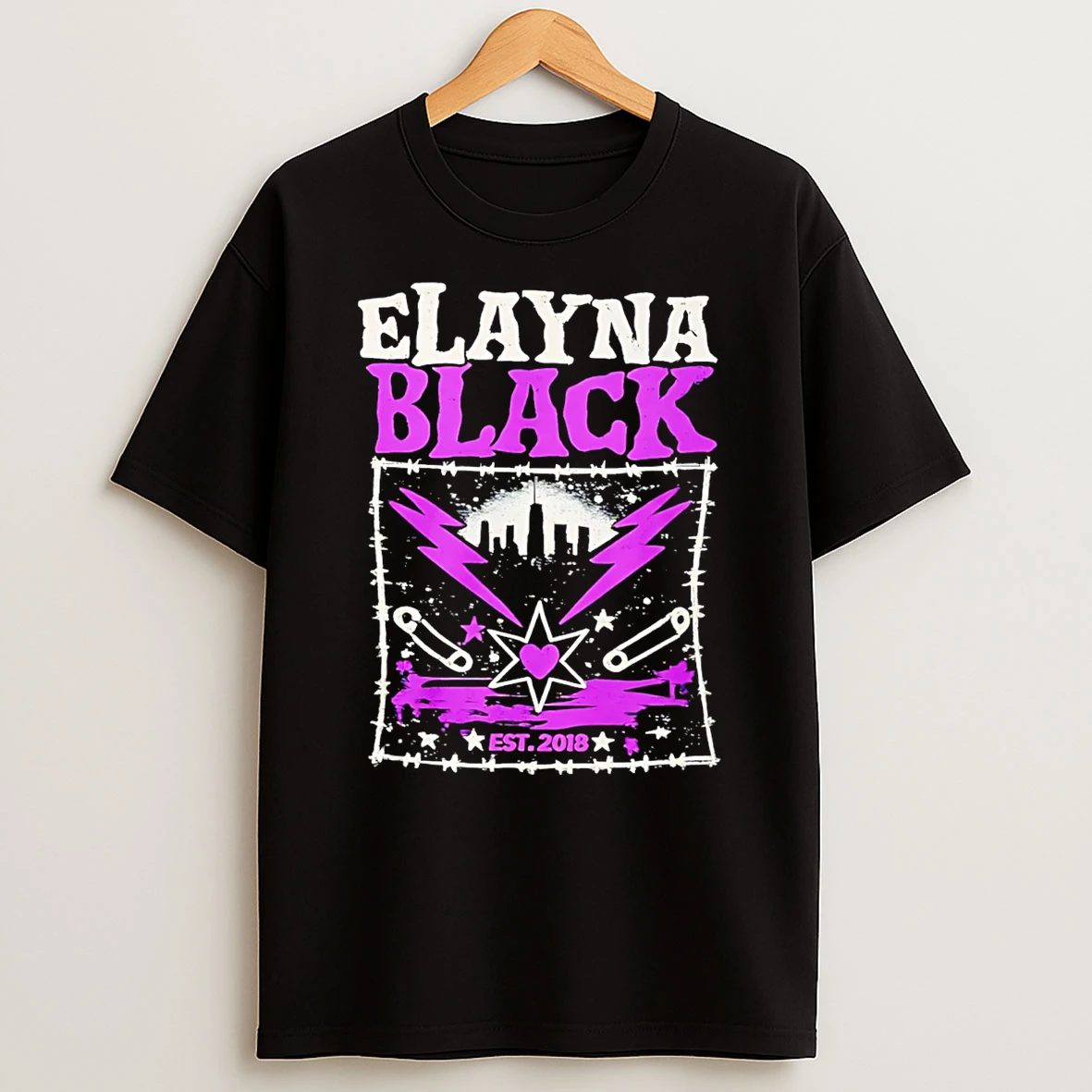Elayna Black Est 2028 T Shirt