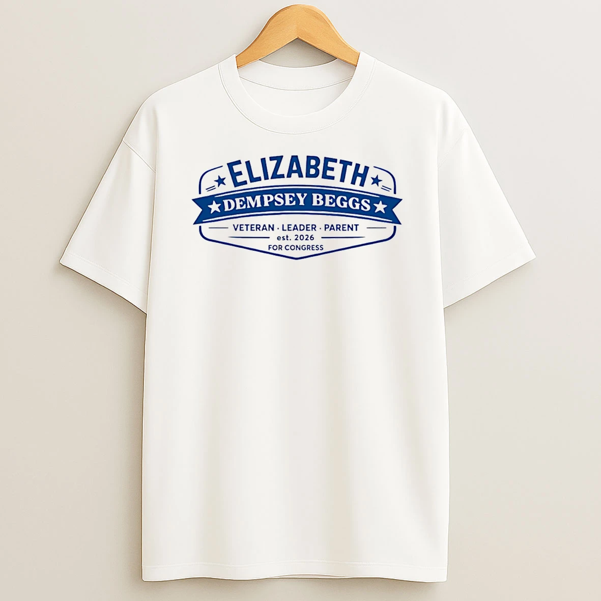Elizabeth For Virginia Dempsey Beggs Logo T Shirt