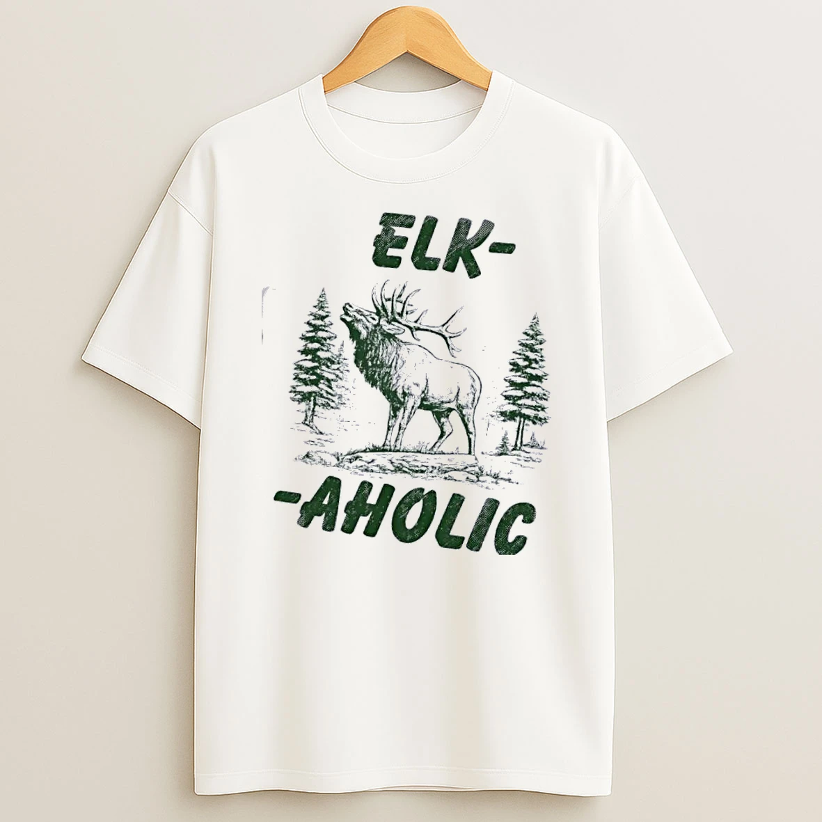 Elk Aholic Vintage T Shirt
