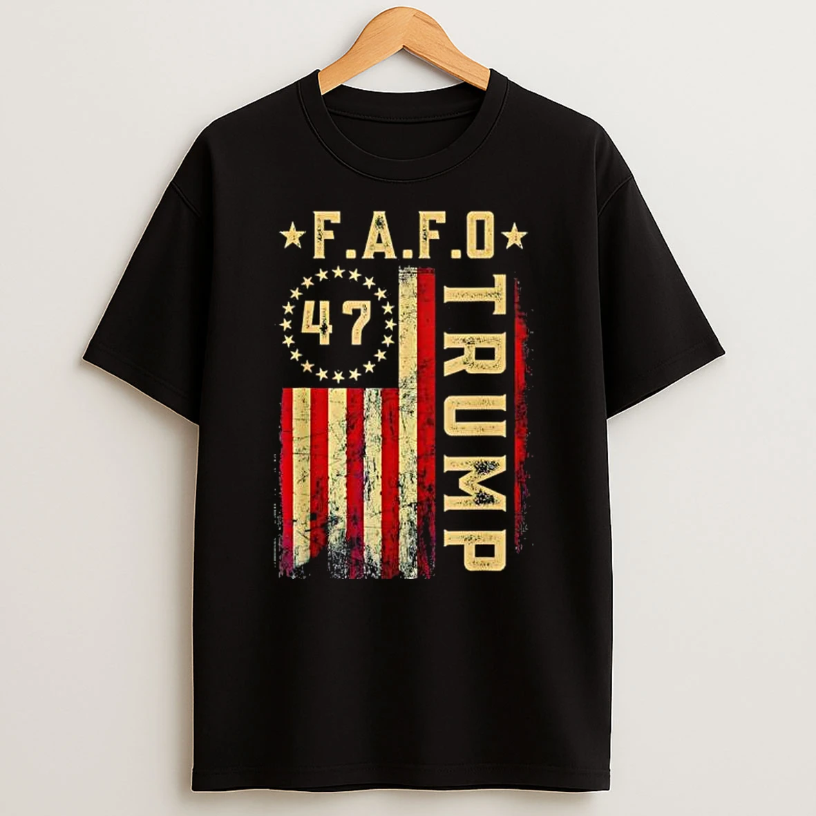 Fafo Trump President 47 Trump Fafo American Flag T Shirt