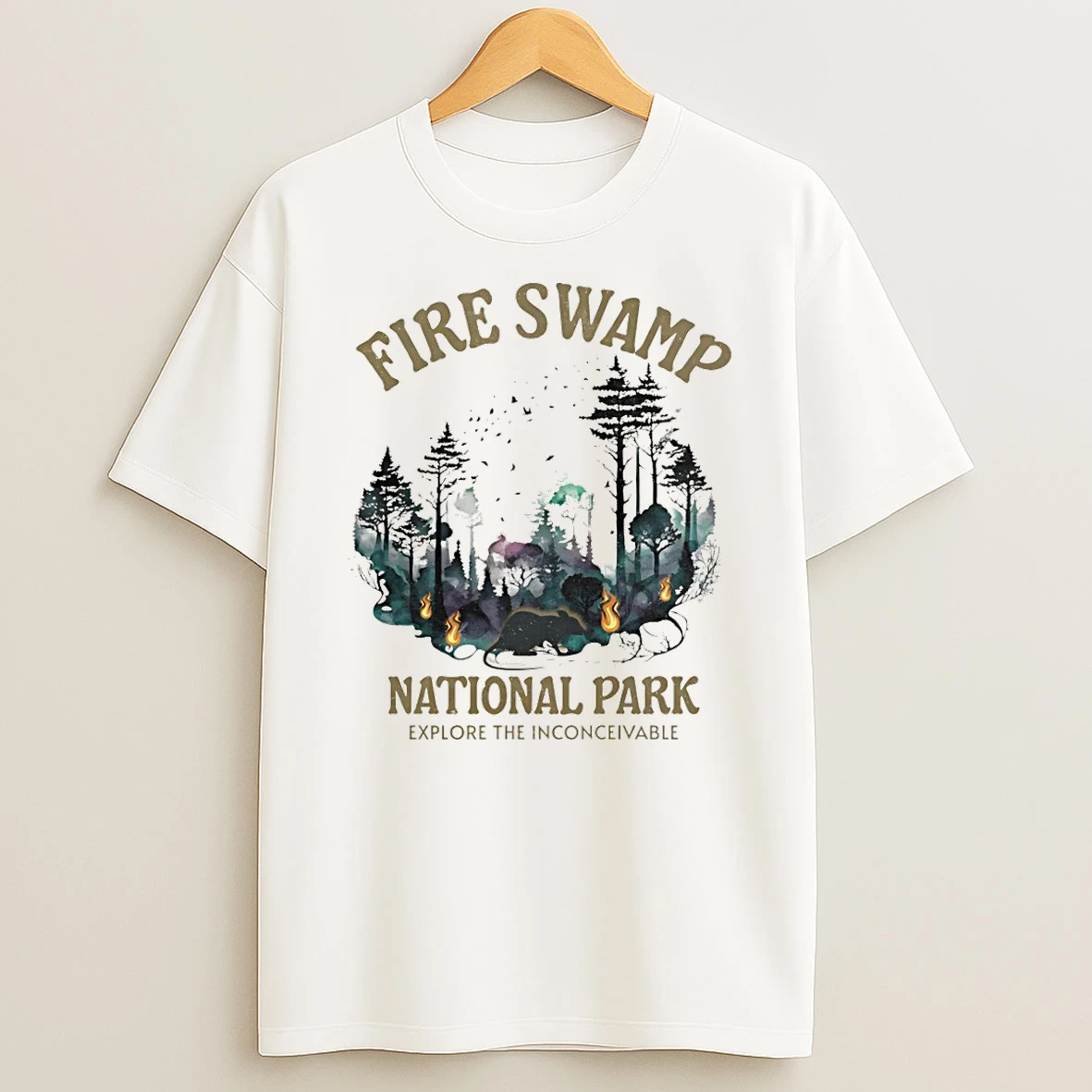 Fire Swamp National Park Explore The Inconceivable Vintage T Shirt