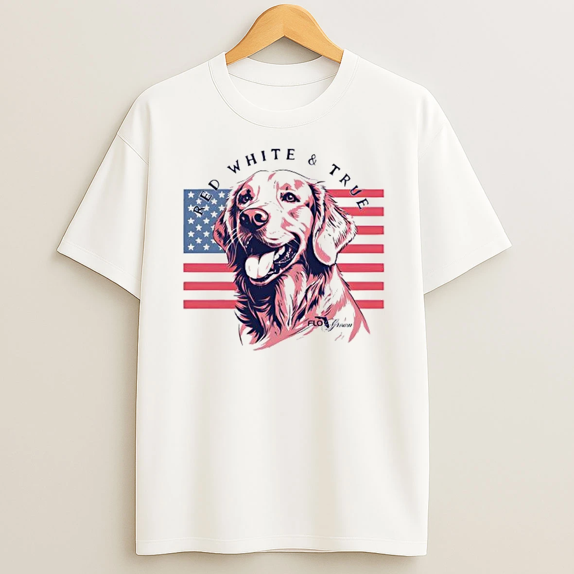 Flogrown Red White True American Flag T Shirt