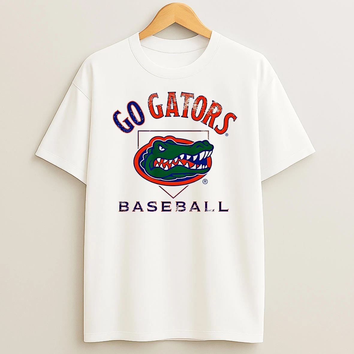 Florida Gators Baseball Home Plate Go Gators Logo T Shirt