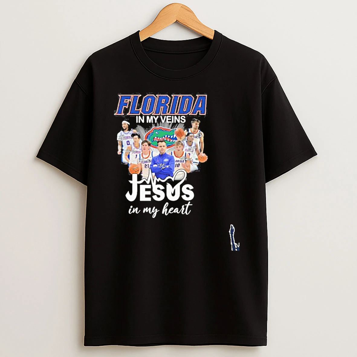 Florida Gators Basketball In My Veins Jesus In My Heart T Shirt