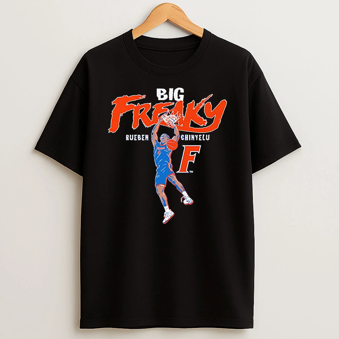 Florida Gators Rueben Chinyelu Big Freaky Cartoon T Shirt