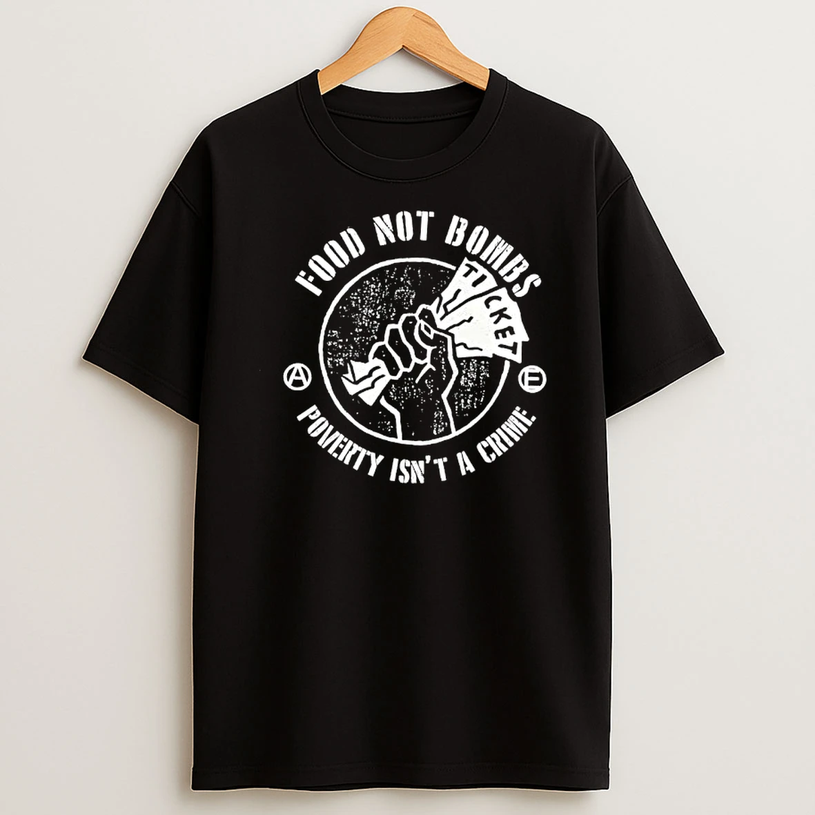 Food Not Bombs Poverty Isnt A Crime T Shirt