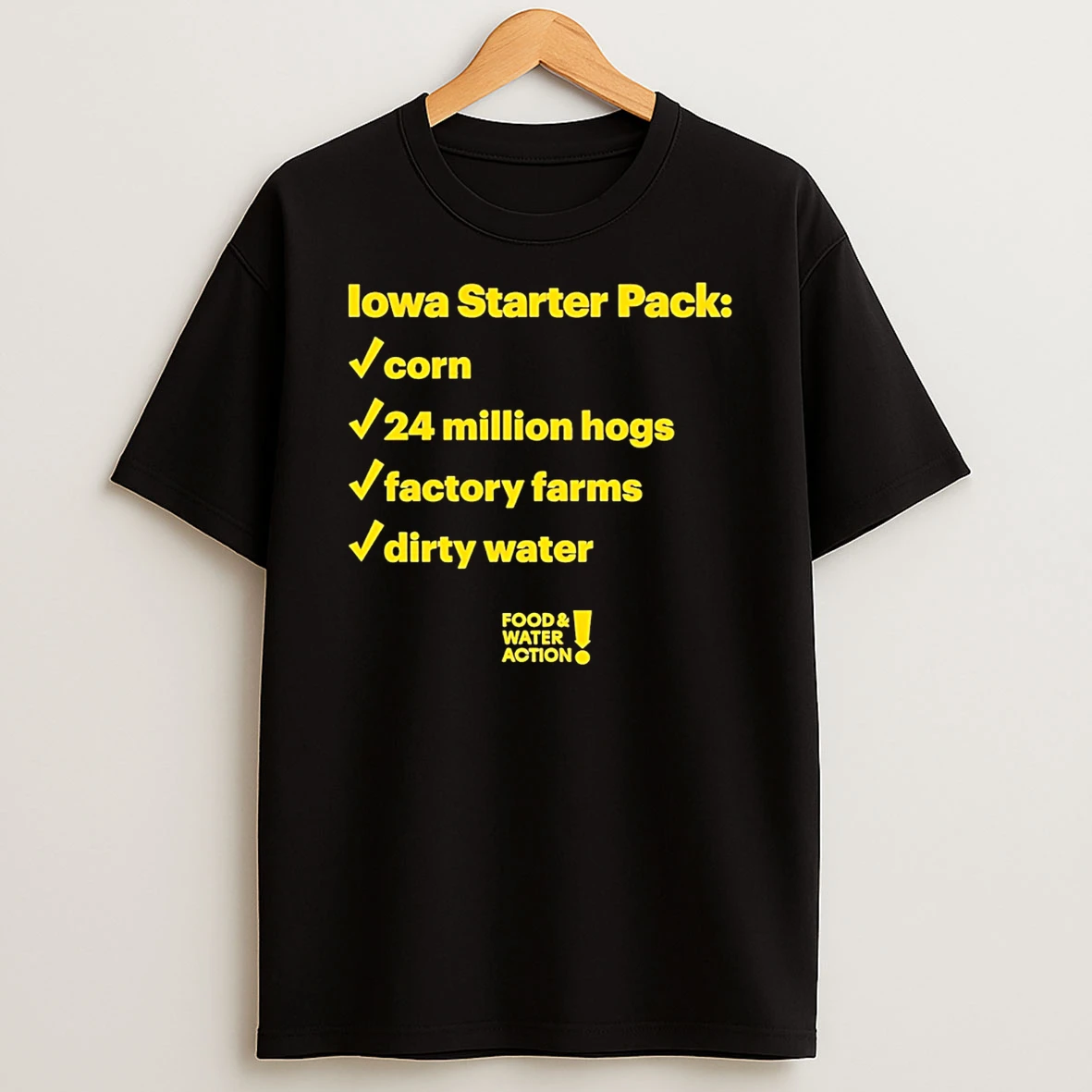 Food Water Action Iowa Starter Pack T Shirt