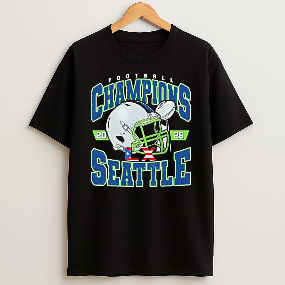 Football Champions 2026 Seattle Football T Shirt