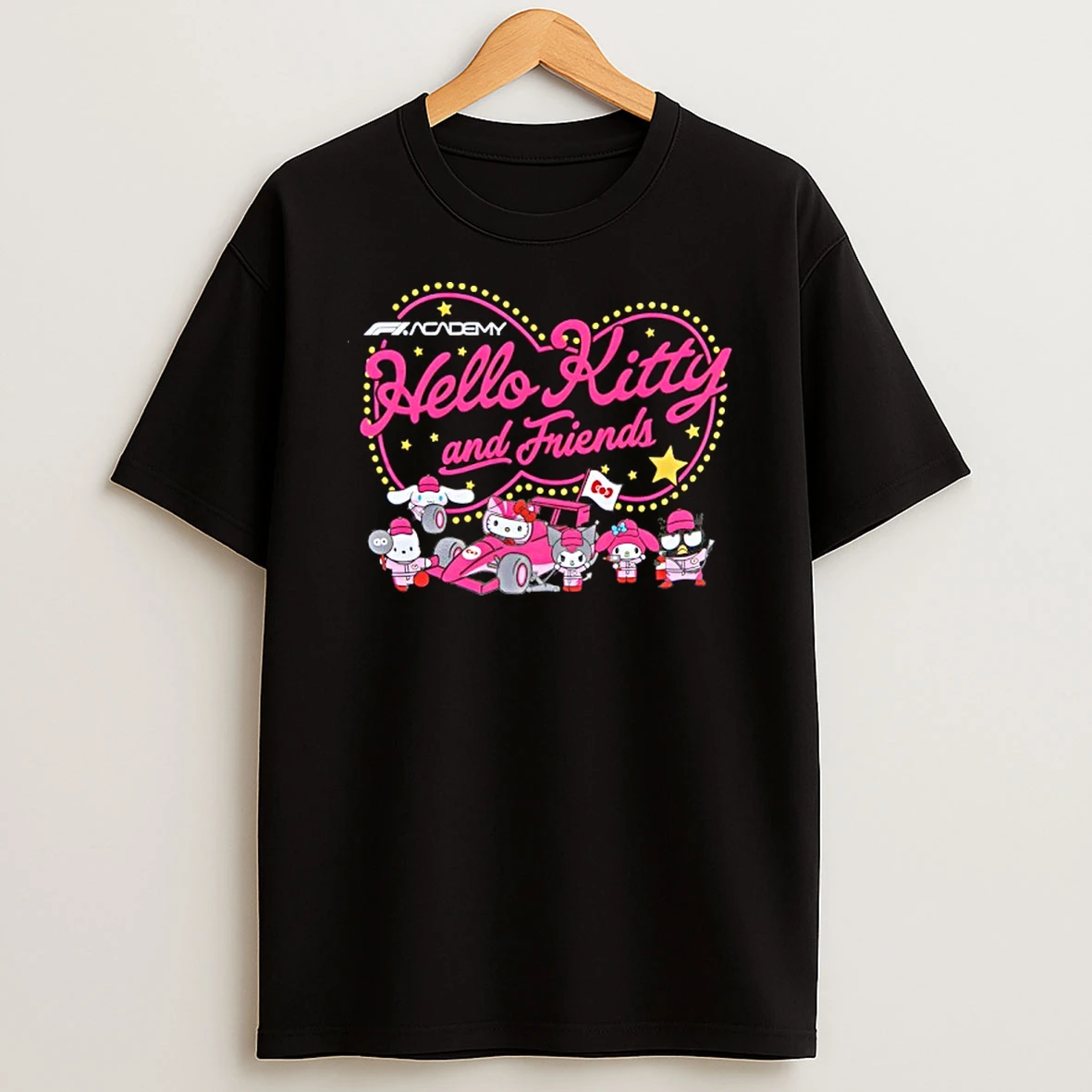 Formula 1 Academy Hello Kitty And Friend Pit Crew T Shirt