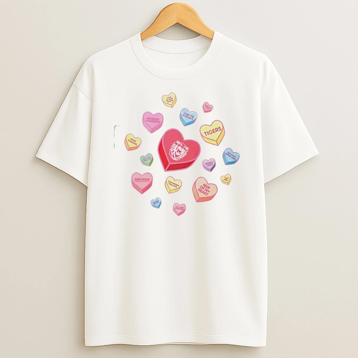 Fort Hays State Tigers Sweet Talk Valentines Day T Shirt
