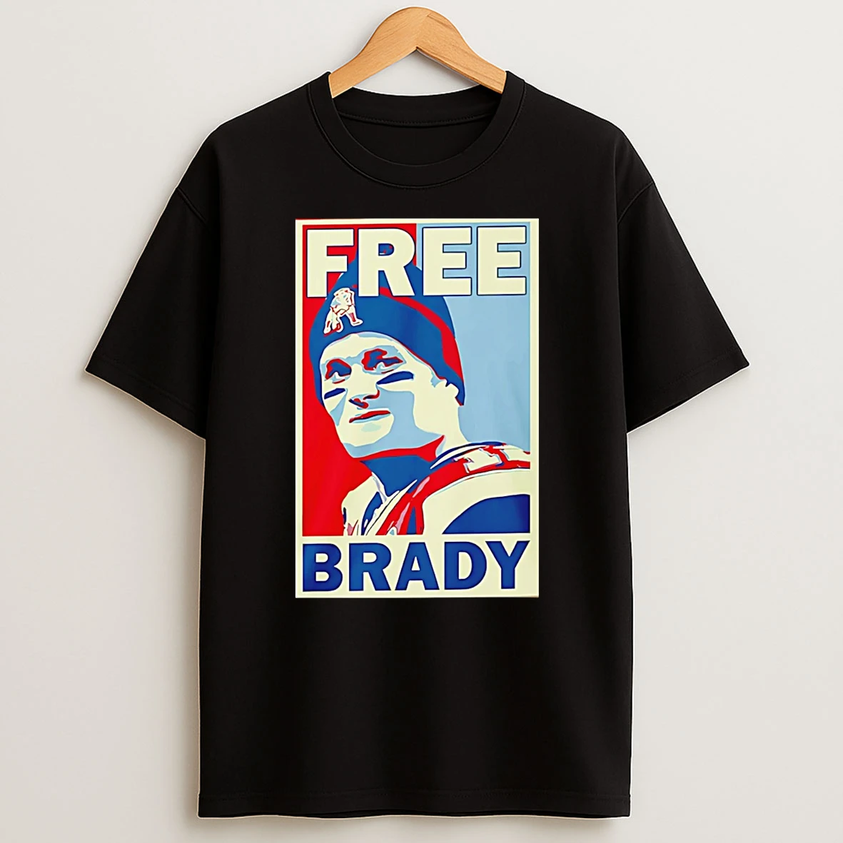 Free Brady New England Patriots Paint T Shirt