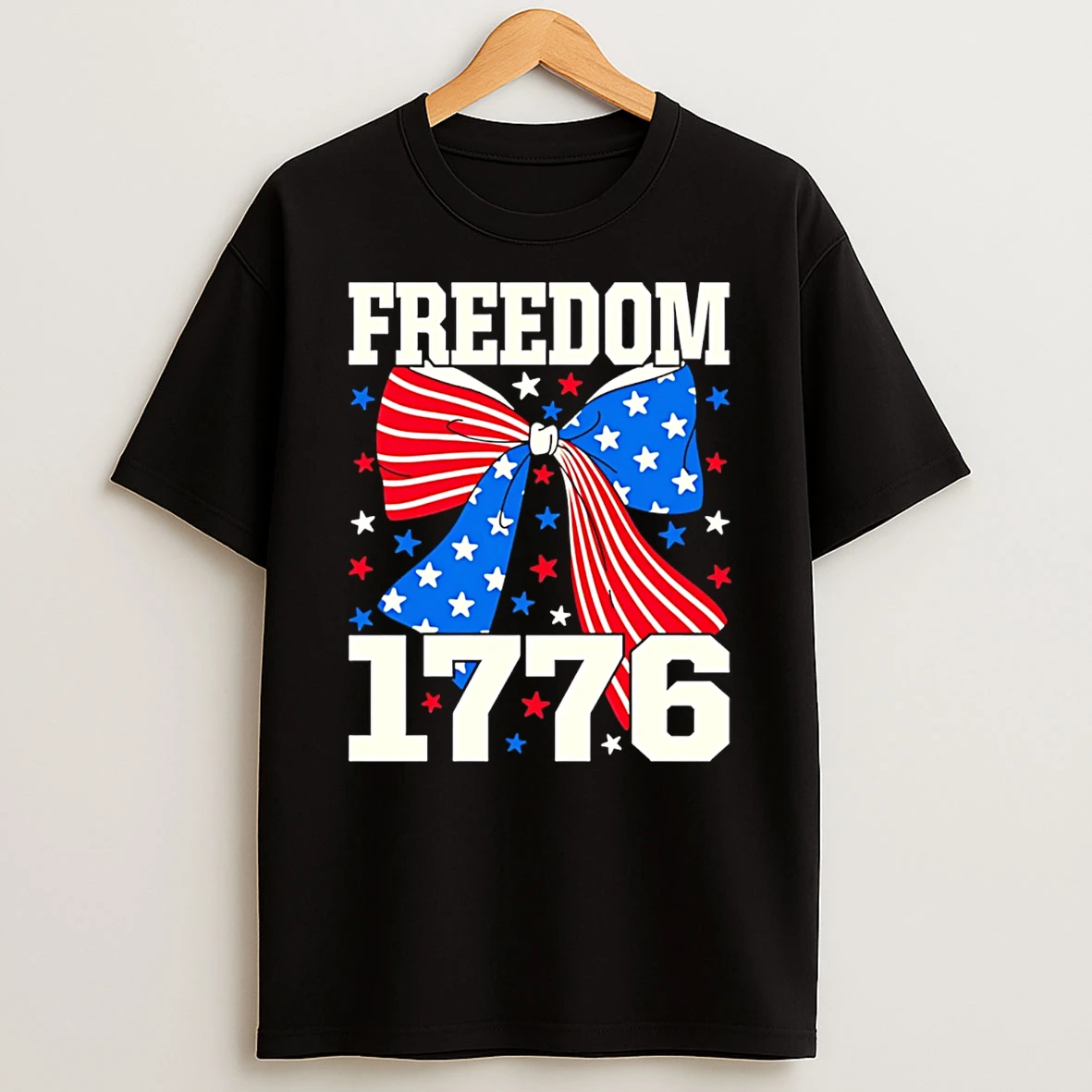 Freedom 1776 America 250 Years Bow T Shirt