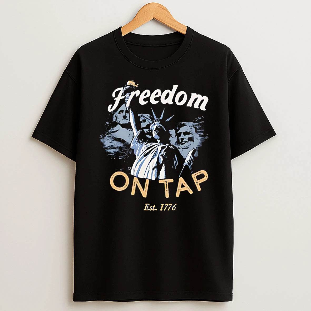 Freedom On Tap Statue Of Liberty T Shirt