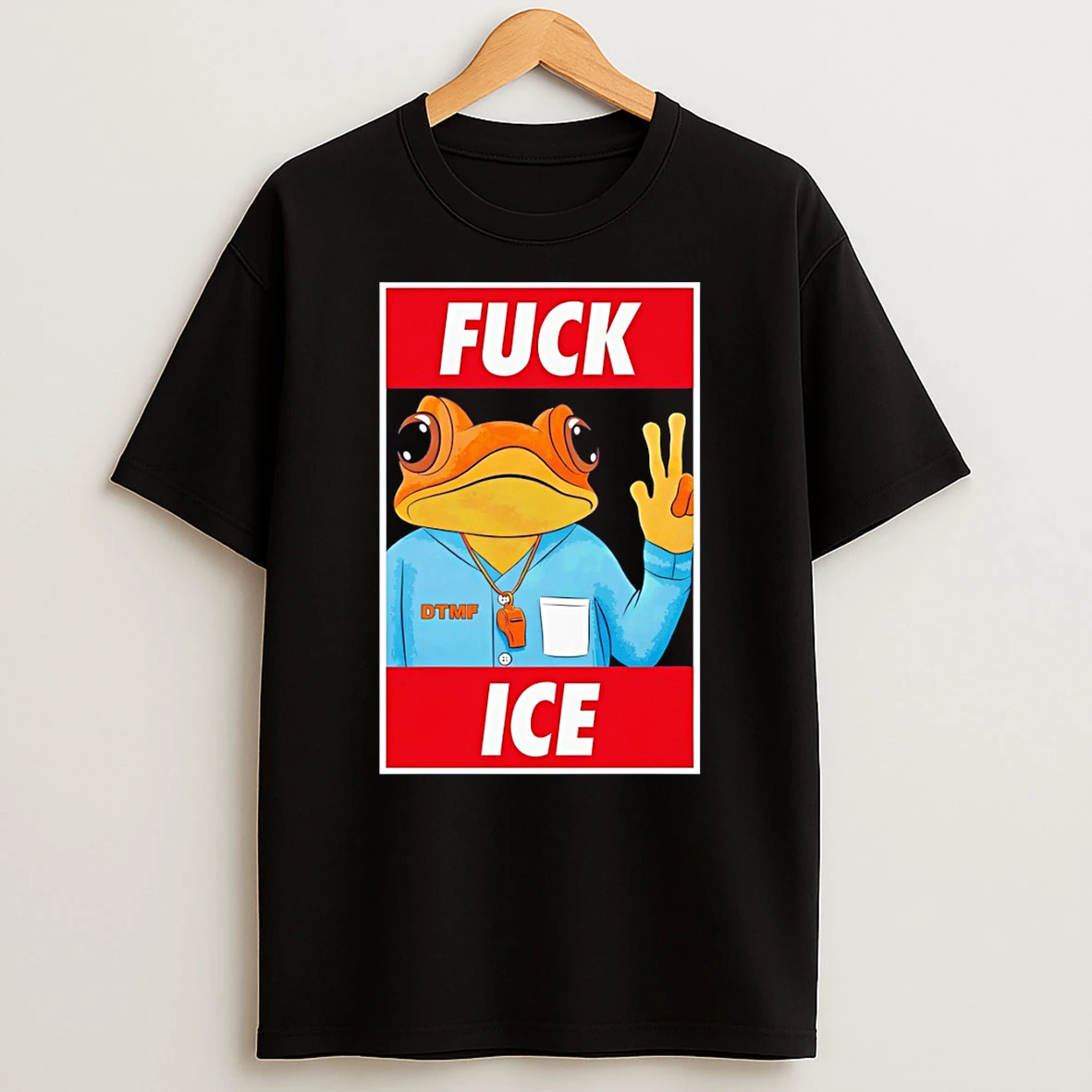 Fuck Ice Chinga La Migra Concho Frog T Shirt